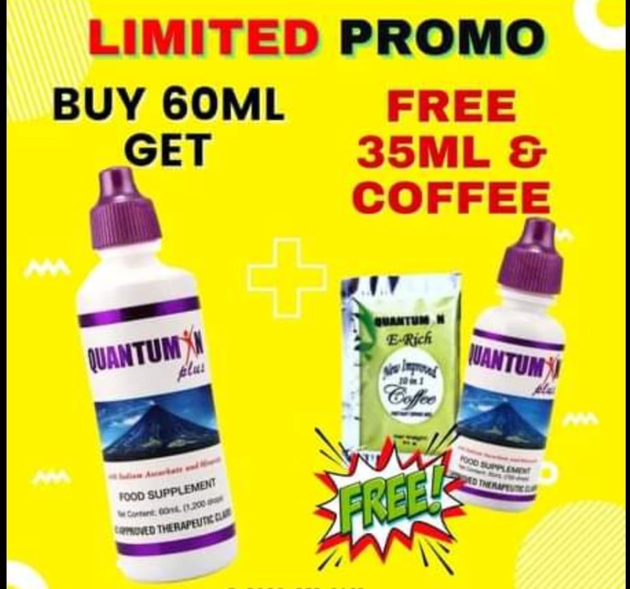 QUANTUMIN PLUS MIRACLE DROPS (60ML 1200 DROPS, 35ML 700 DROPS AND 15ML 300 DROPS) AND FREE SHIPPING NATIONWIDE